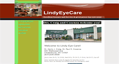 Desktop Screenshot of lindyeyecare.com